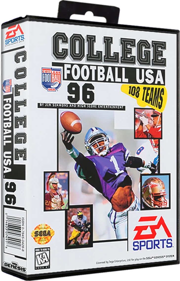 College Football USA 96 box art