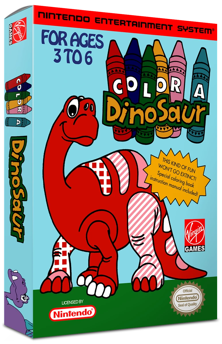 Color A Dinosaur box art