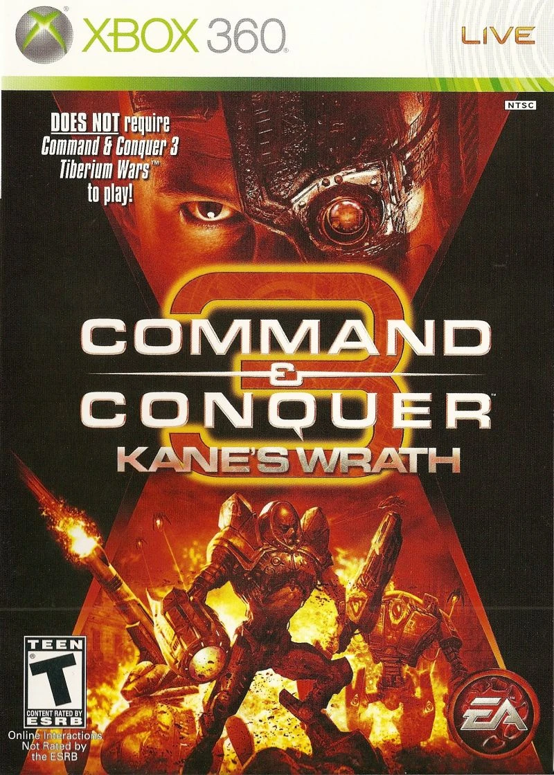 Command & Conquer 3 Kane's Wrath box art