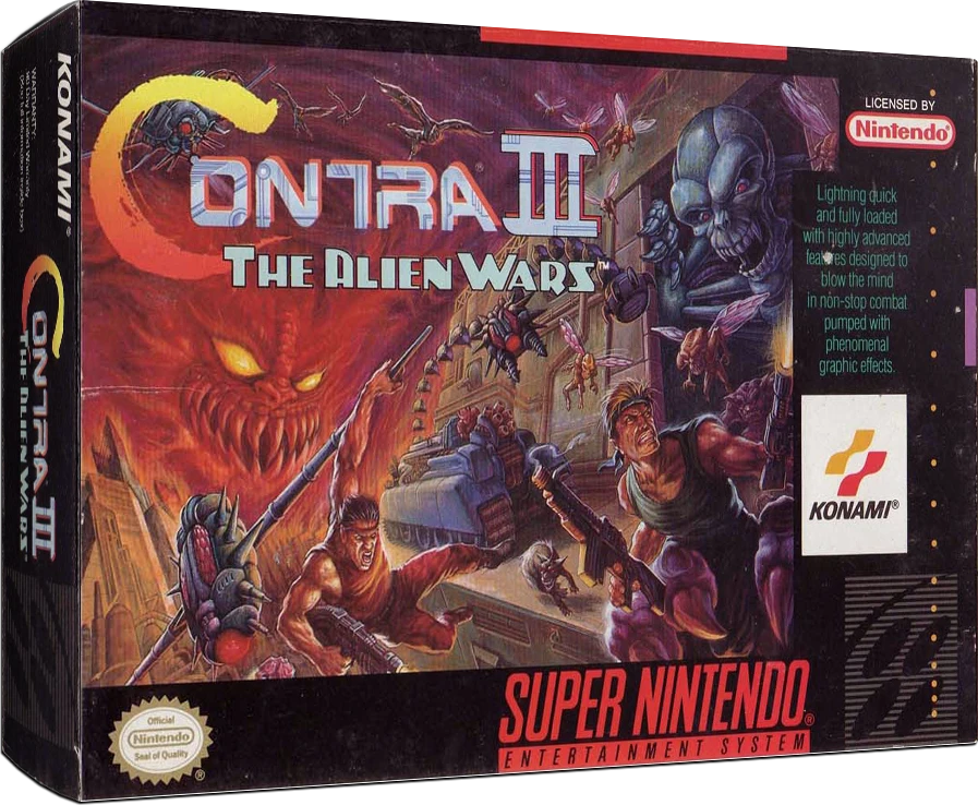 Contra III The Alien Wars [Majesco Candy Cane] box art