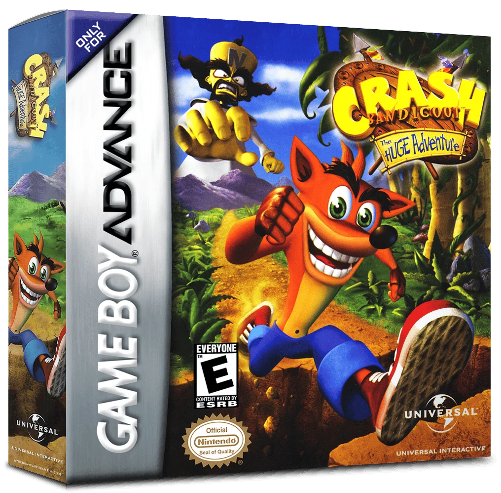 Crash Bandicoot the Huge Adventure box art
