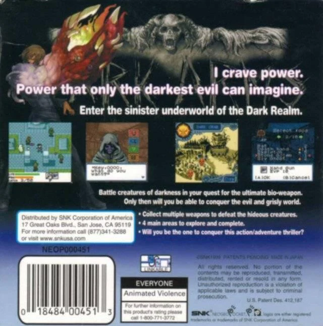 Dark Arms: Beast Busters 1999 box art