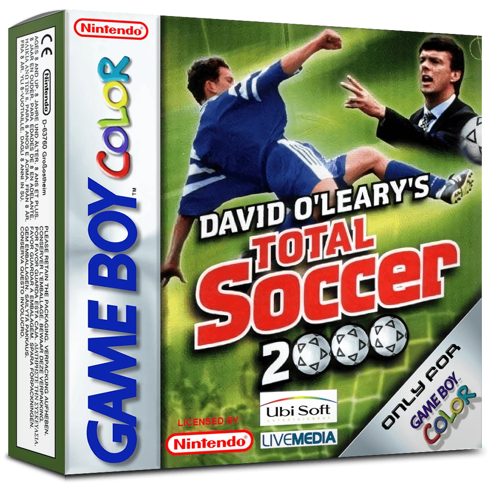 David O'Leary's Total Soccer 2000 box art
