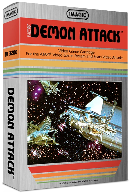 Demon Attack [Text Label] box art