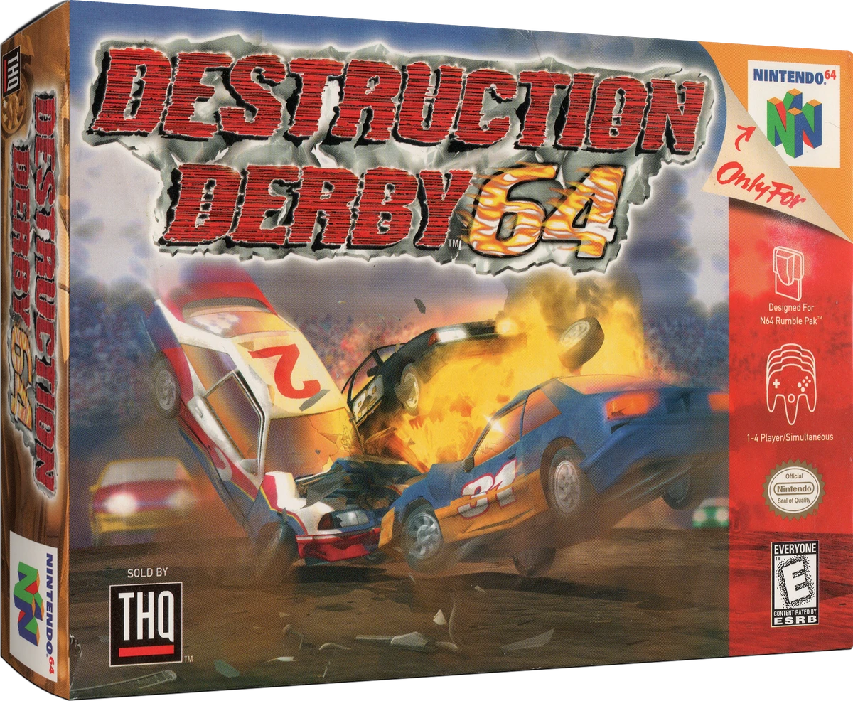 Destruction Derby 64 box art