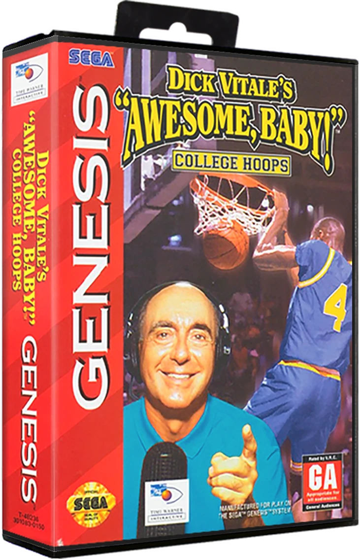 Dick Vitale's Awesome Baby College Hoops box art