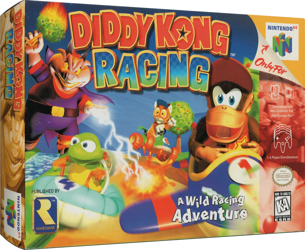 Diddy Kong Racing box art