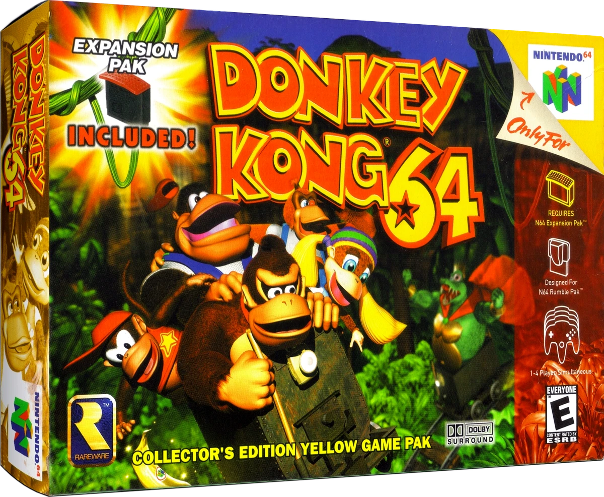 Donkey Kong 64 box art