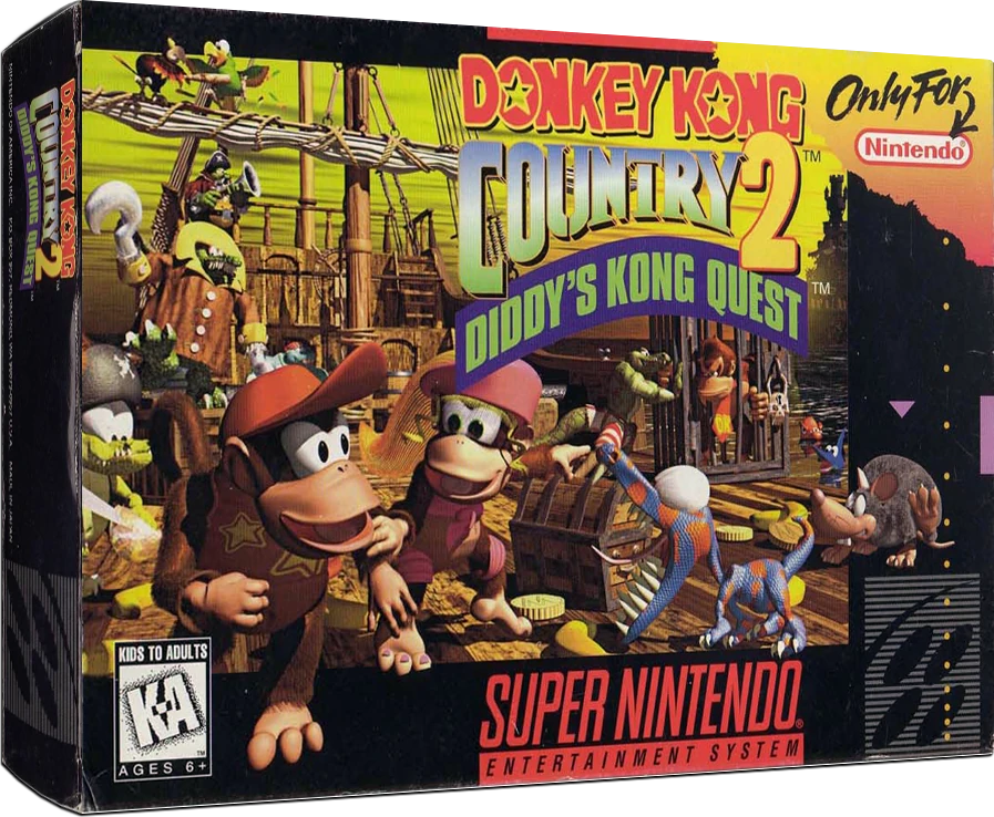 Donkey Kong Country 2 box art