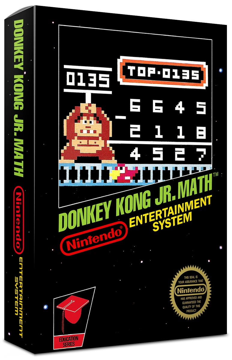Donkey Kong Jr Math box art