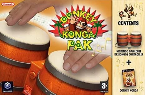 Donkey Konga Pak box art