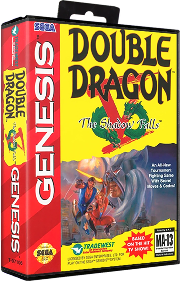 Double Dragon V The Shadow Falls box art