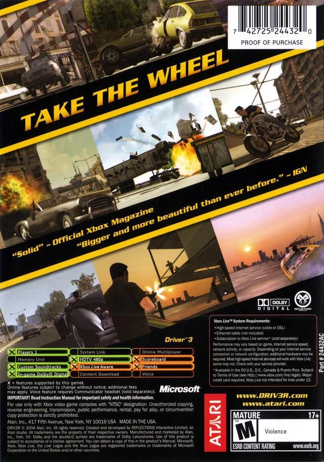 Driver 3 box art