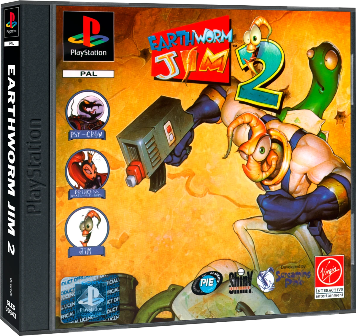 Earthworm Jim 2 box art