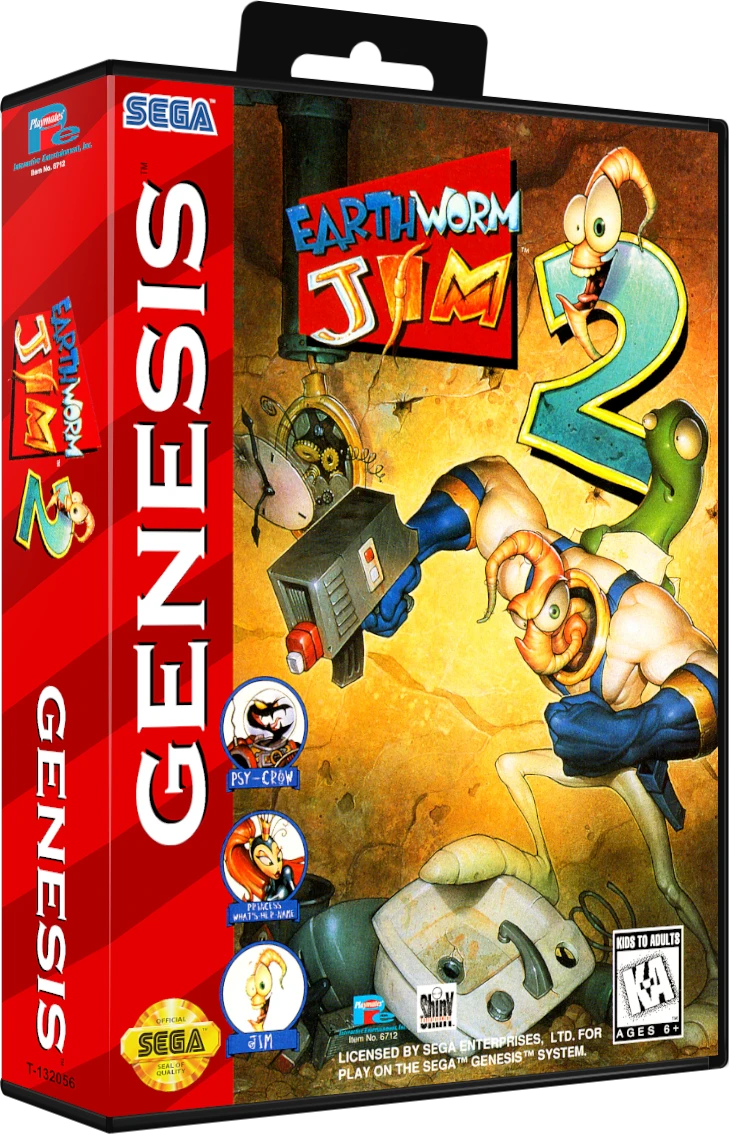 Earthworm Jim 2 box art