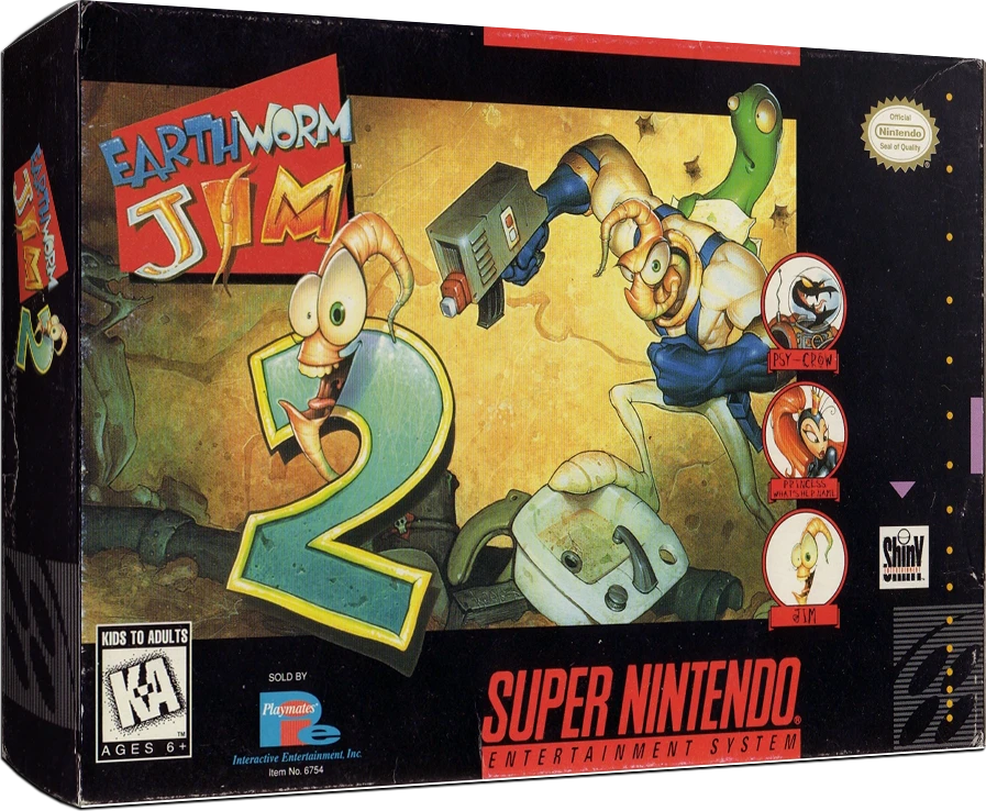 Earthworm Jim 2 box art
