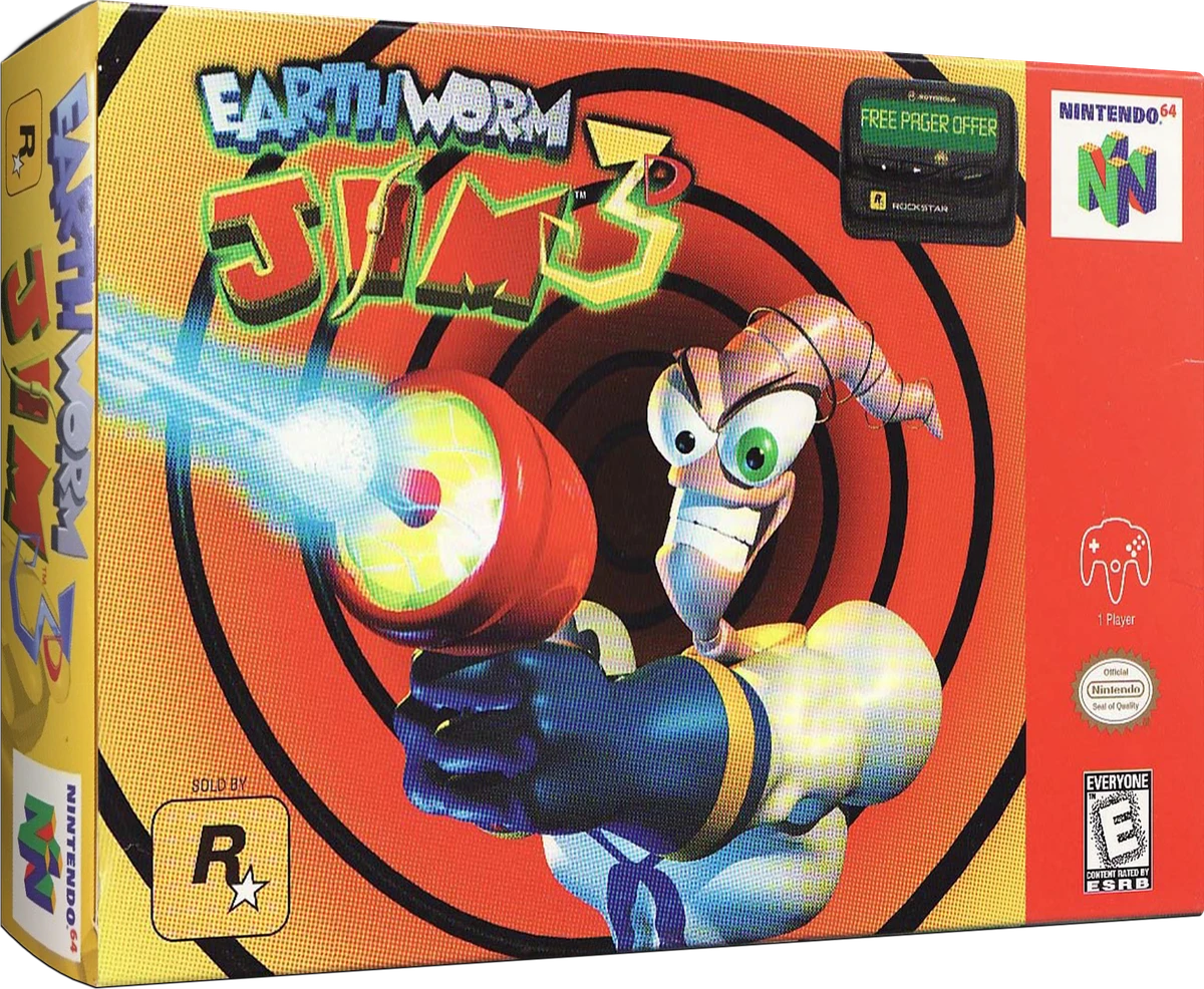Earthworm Jim 3D box art