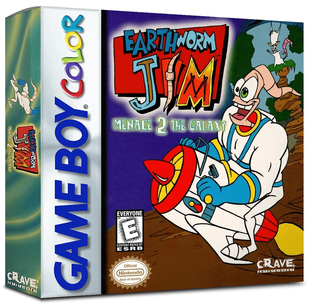 Earthworm Jim Menace 2 the Galaxy box art