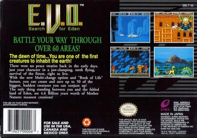 EVO the Search for Eden box art