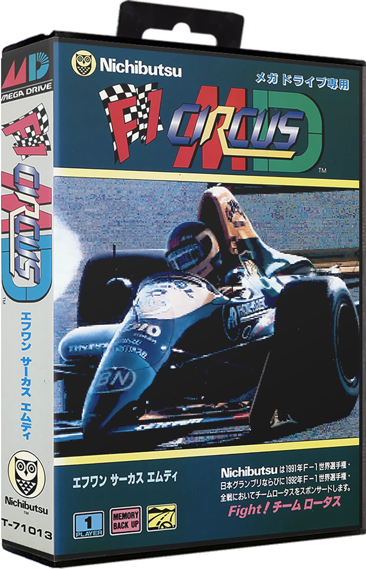 F1 Circus MD box art