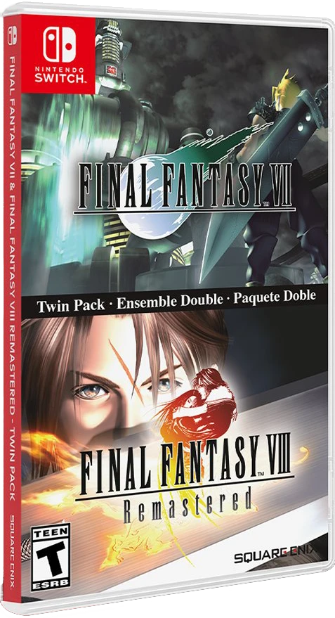 Final Fantasy VII & Final Fantasy VIII Remastered Twin Pack box art