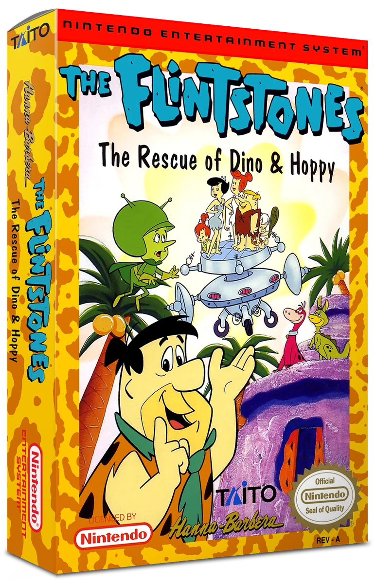 Flintstones The Rescue of Dino and Hoppy box art