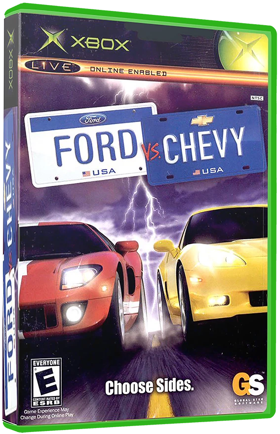 Ford vs Chevy box art