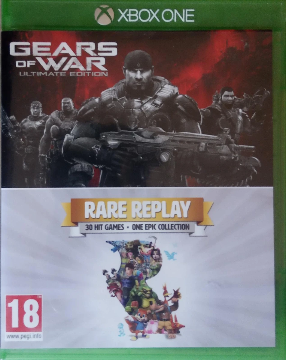 Gears of War Ultimate Edition and Rare Replay box art
