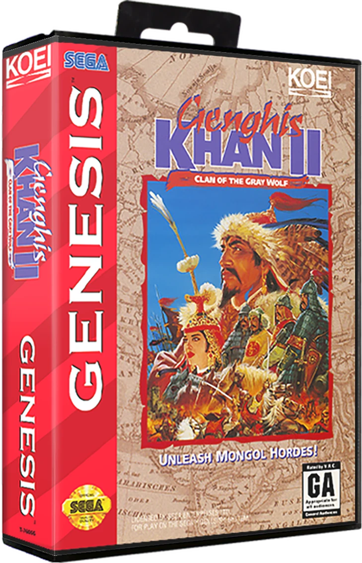 Genghis Khan II Clan of the Gray Wolf box art