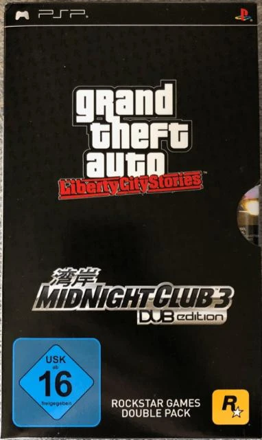 Grand Theft Auto Liberty Stories & Midnight Club 3 box art