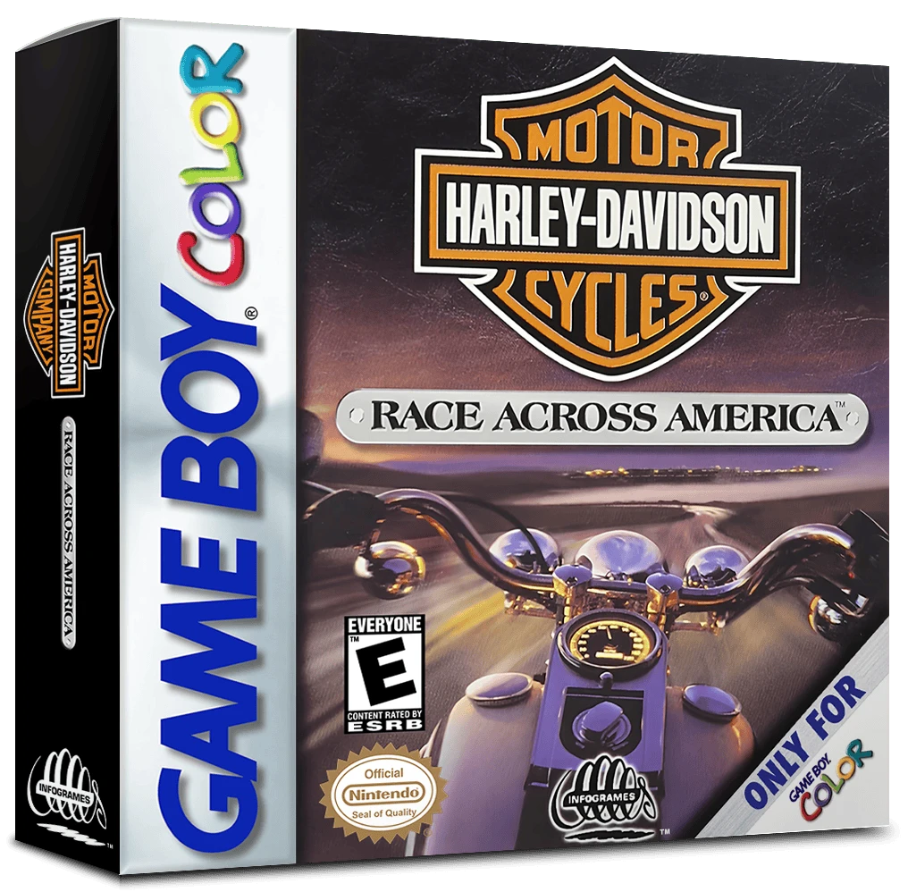 Harley Davidson Race Across America box art