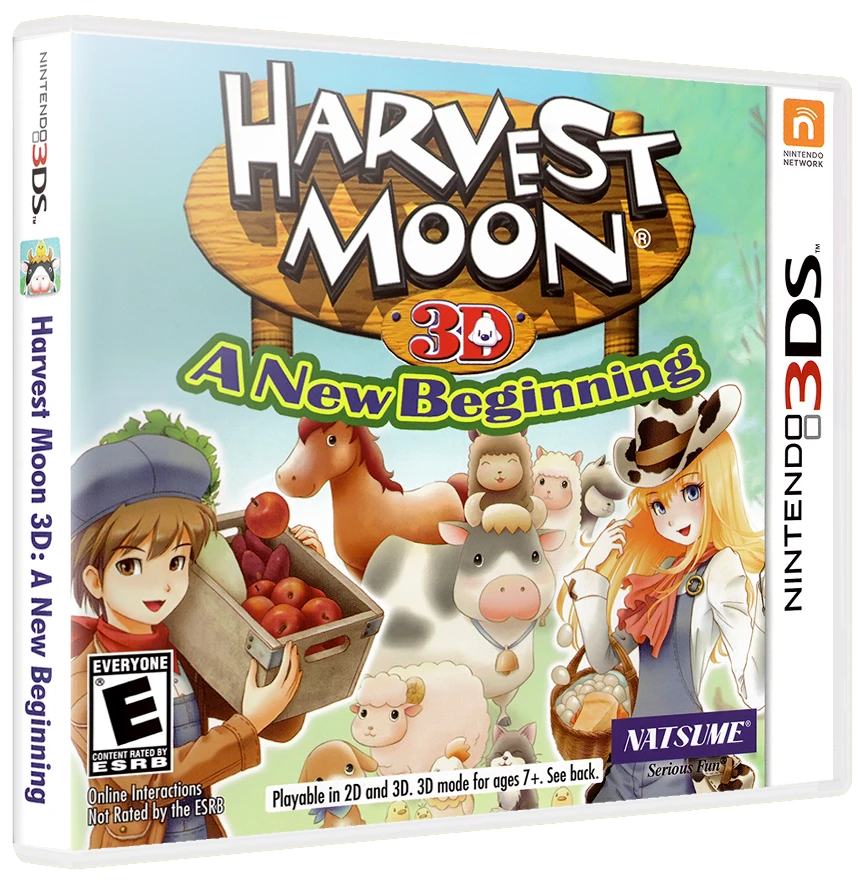 Harvest Moon 3D: A New Beginning box art