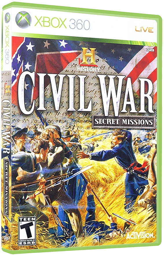 History Channel Civil War Secret Missions box art