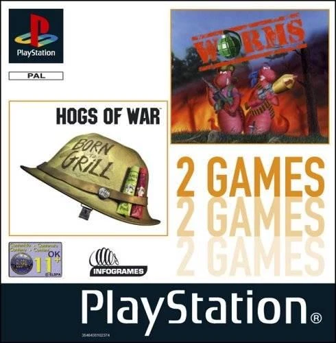 Hogs of War & Worms box art