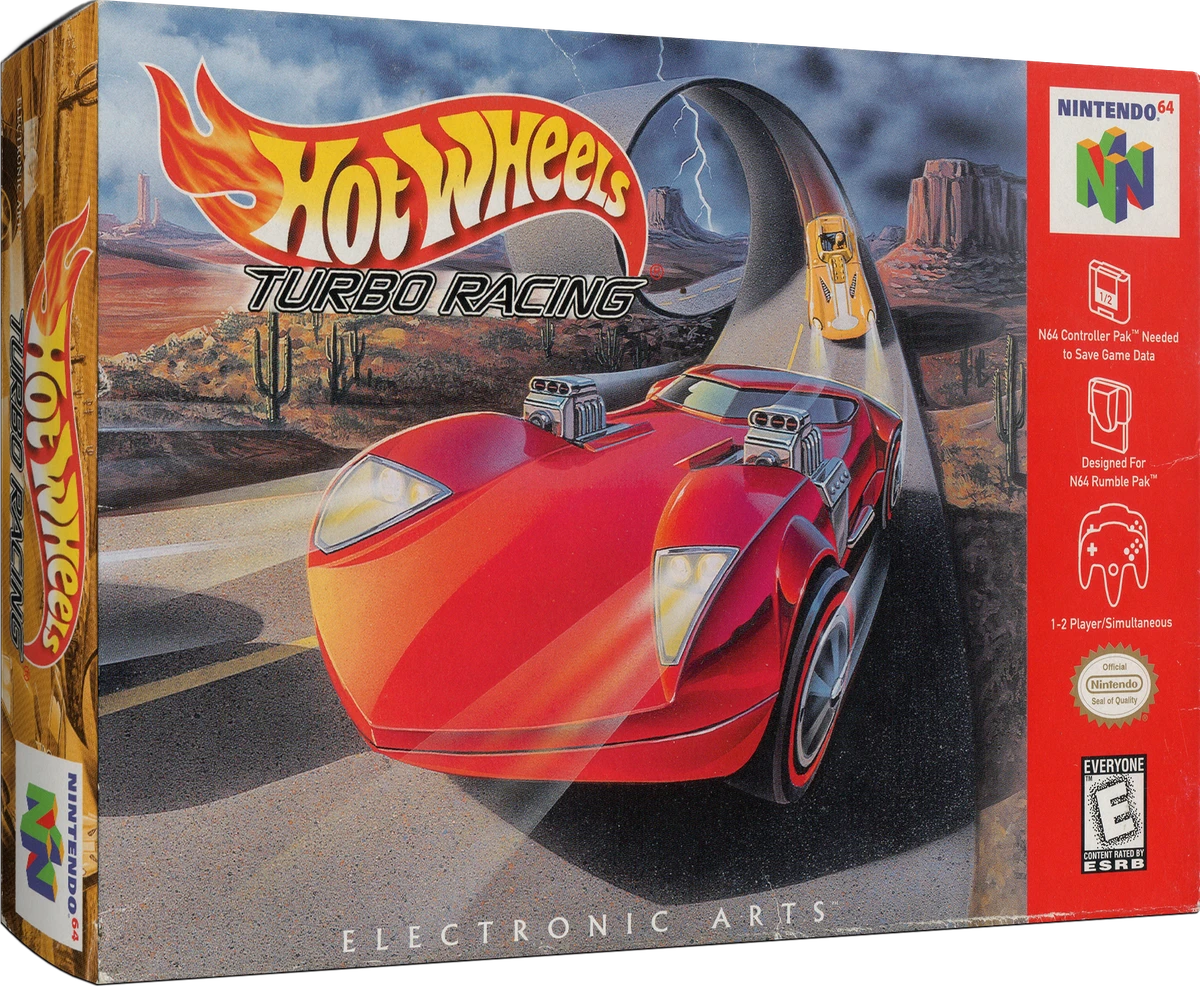 Hot Wheels Turbo Racing box art