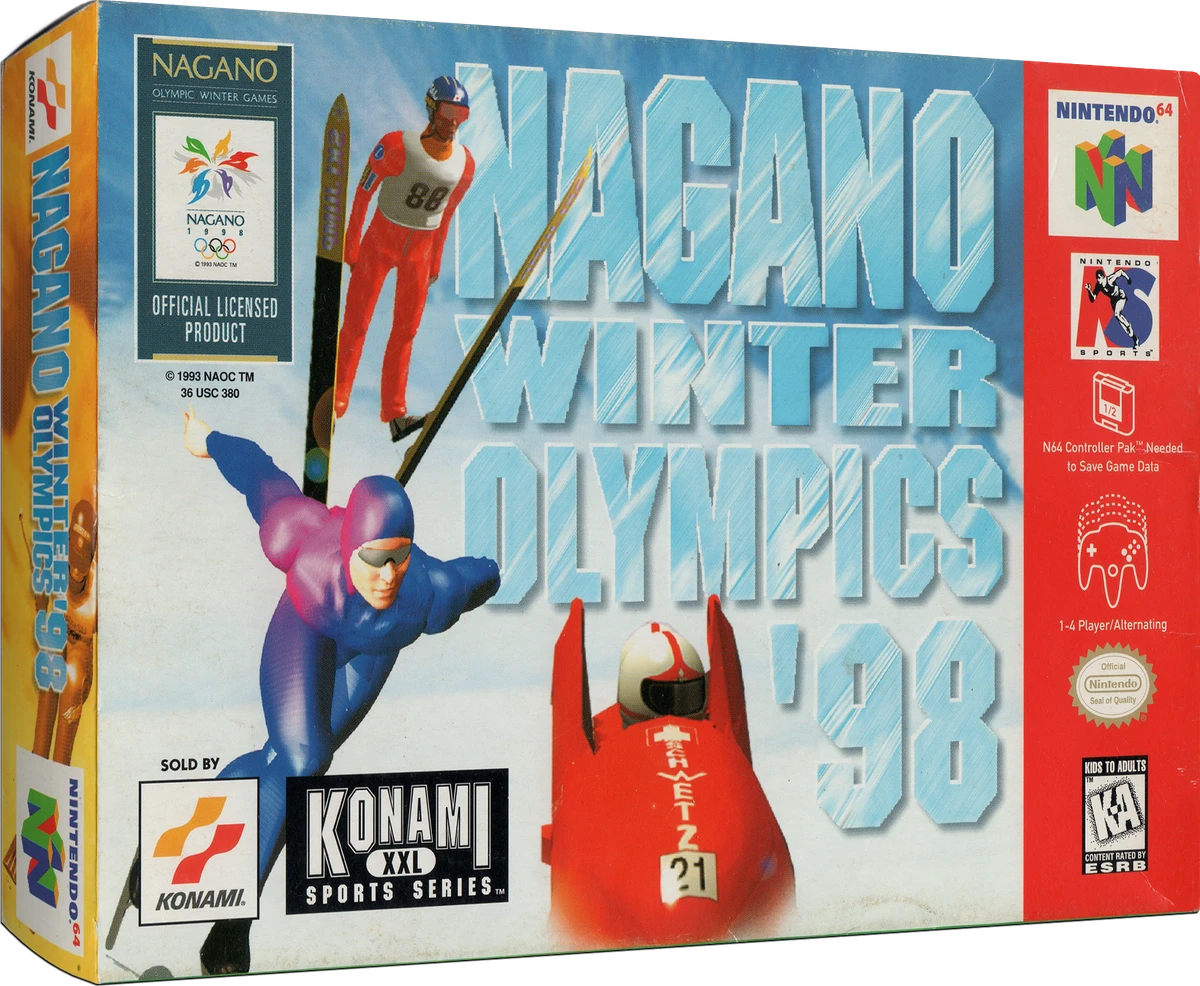 Hyper Olympics in Nagano 64 box art