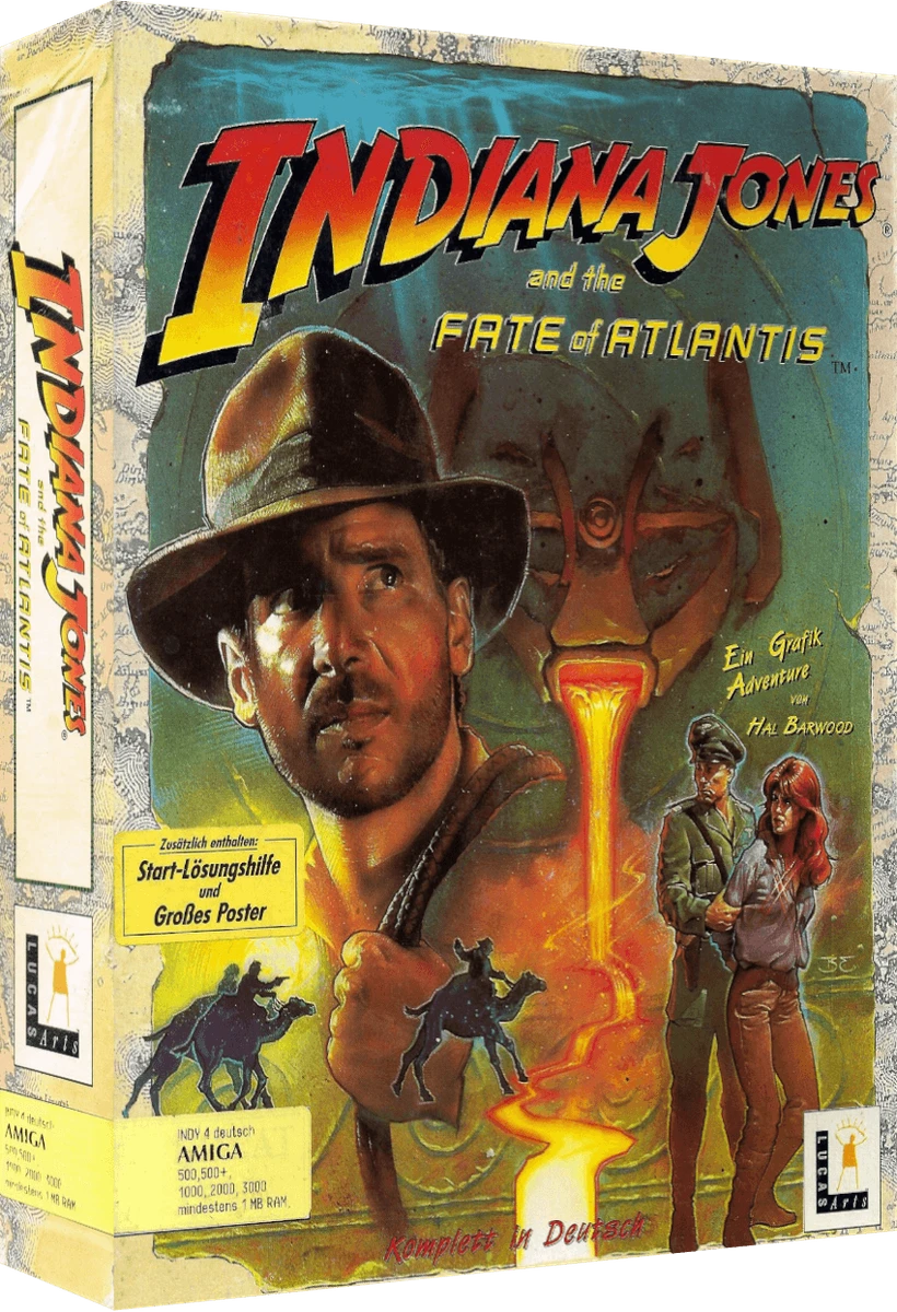 Indiana Jones and the Fate of Atlantis box art