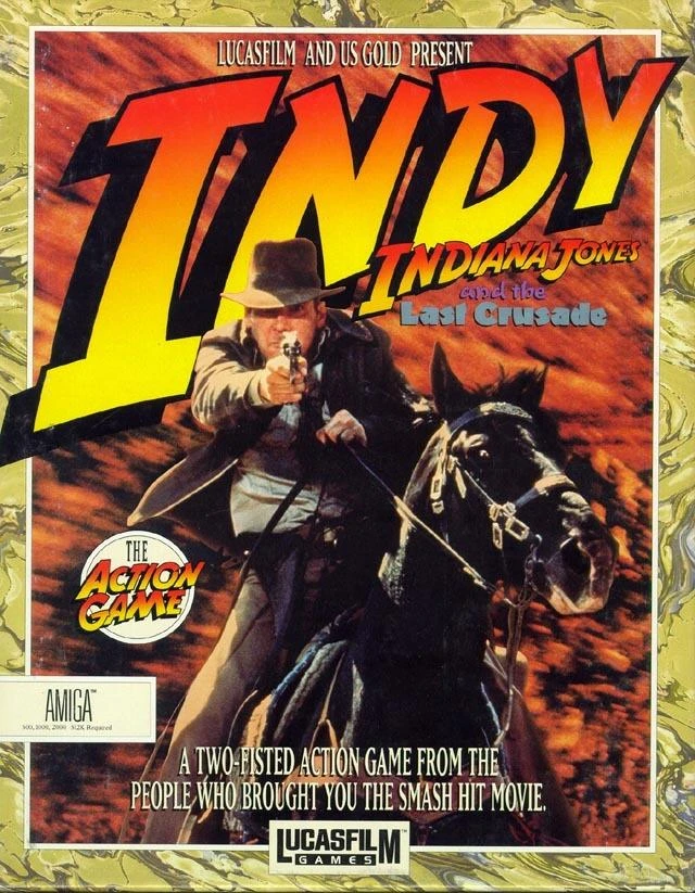 Indiana Jones and the Last Crusade box art