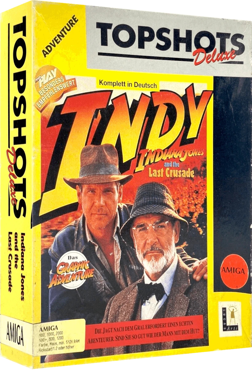 Indiana Jones and the Last Crusade box art