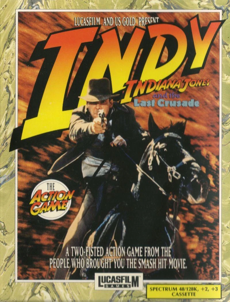 Indiana Jones & the Last Crusade box art