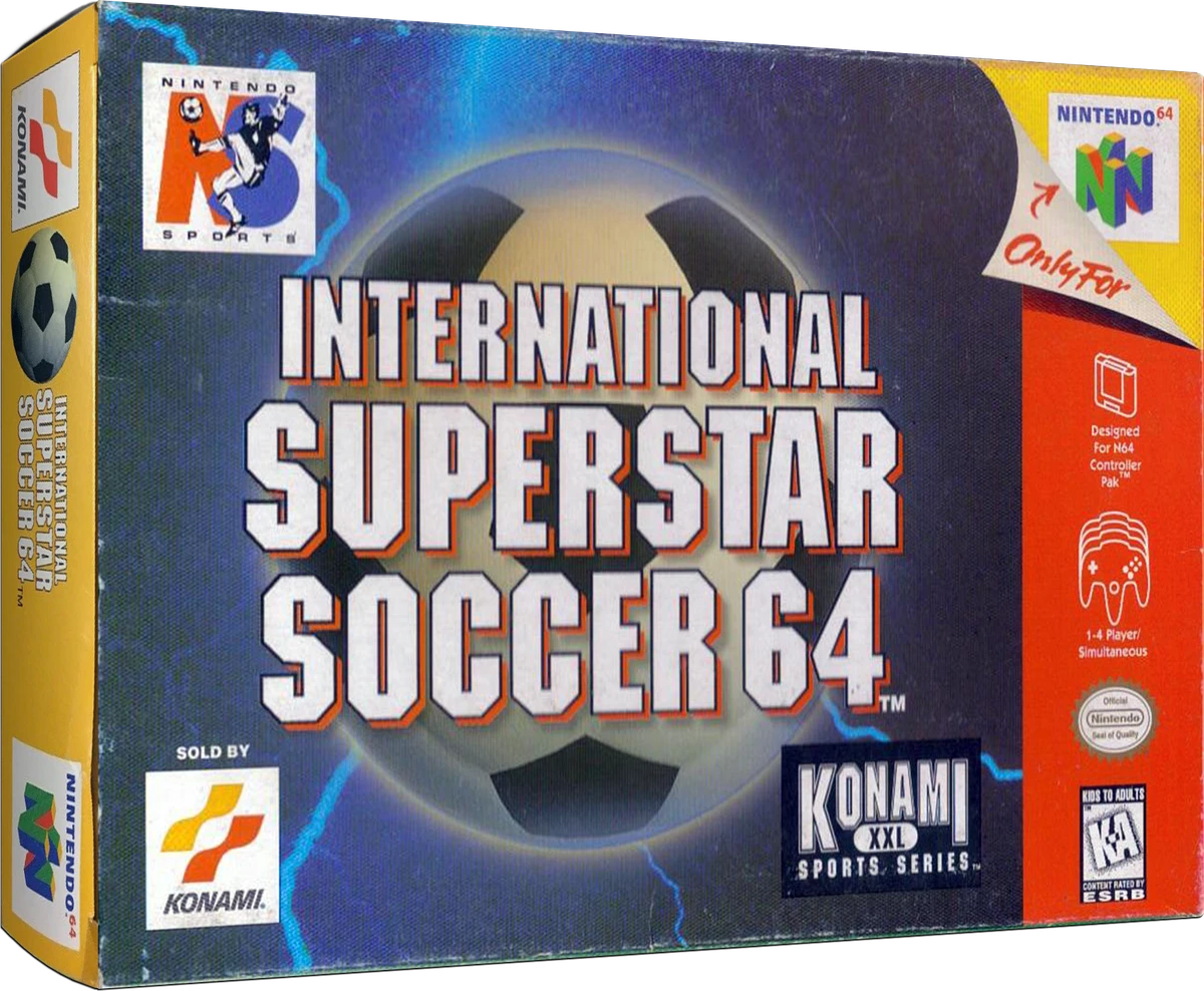International Superstar Soccer 64 box art