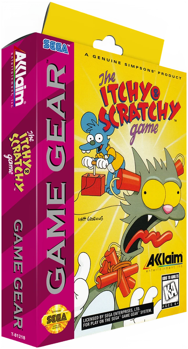 Itchy and Scratchy Game box art