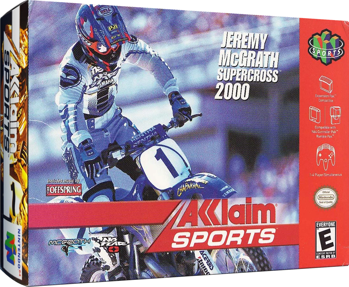 Jeremy McGrath Supercross 2000 box art