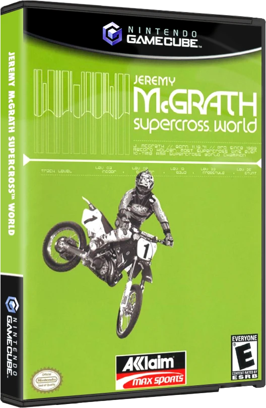 Jeremy McGrath Supercross World box art