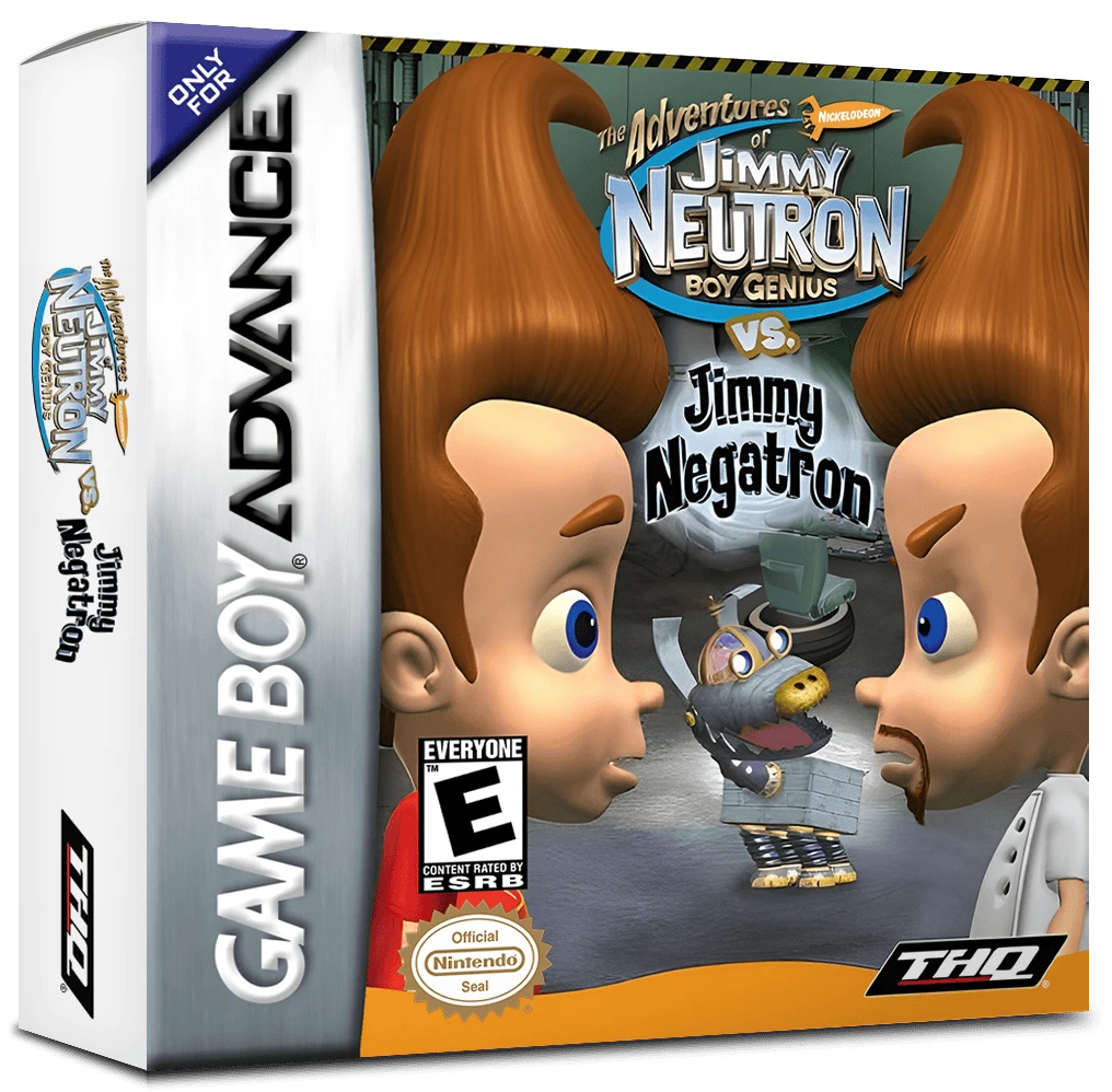 Jimmy Neutron vs. Jimmy Negatron box art