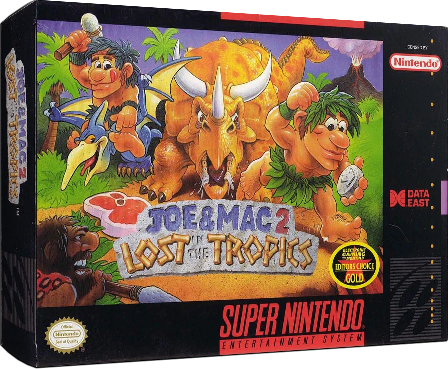 Joe and Mac 2 Lost in the Tropics box art