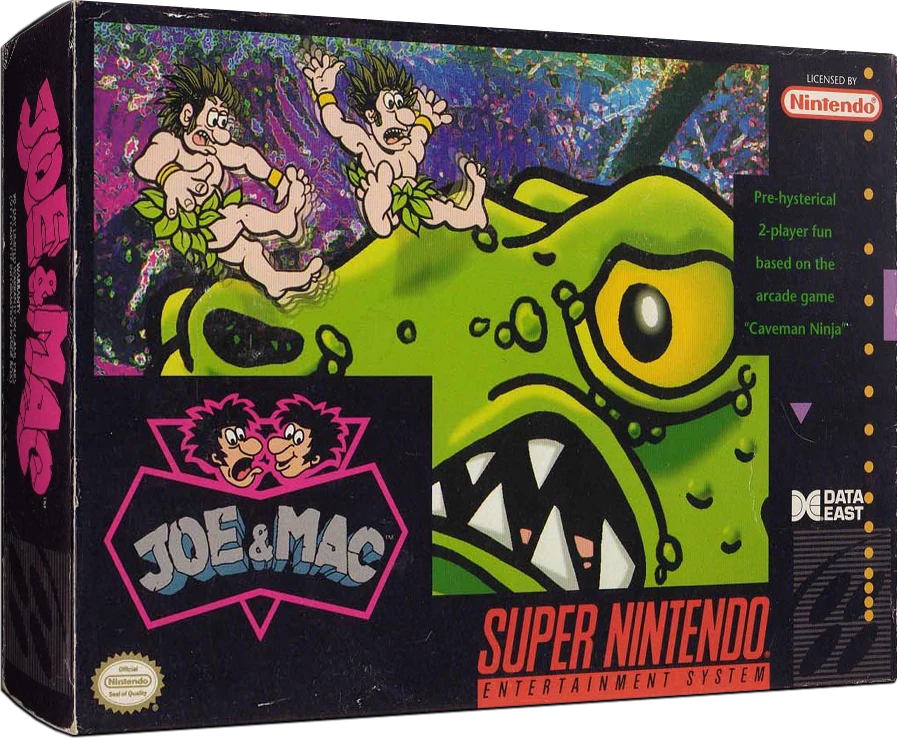 Joe & Mac: Caveman Ninja box art