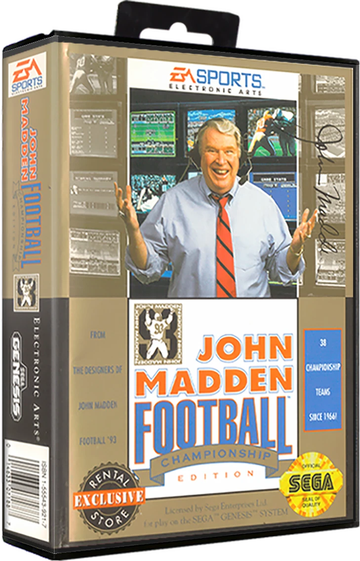 John Madden Football '93 [Championship Edition] box art