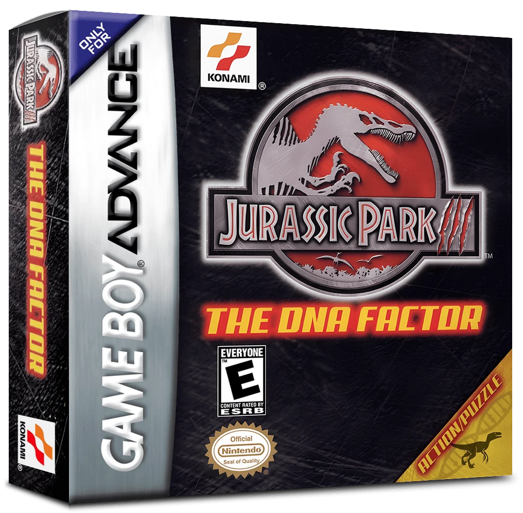 Jurassic Park III: The DNA Factor box art