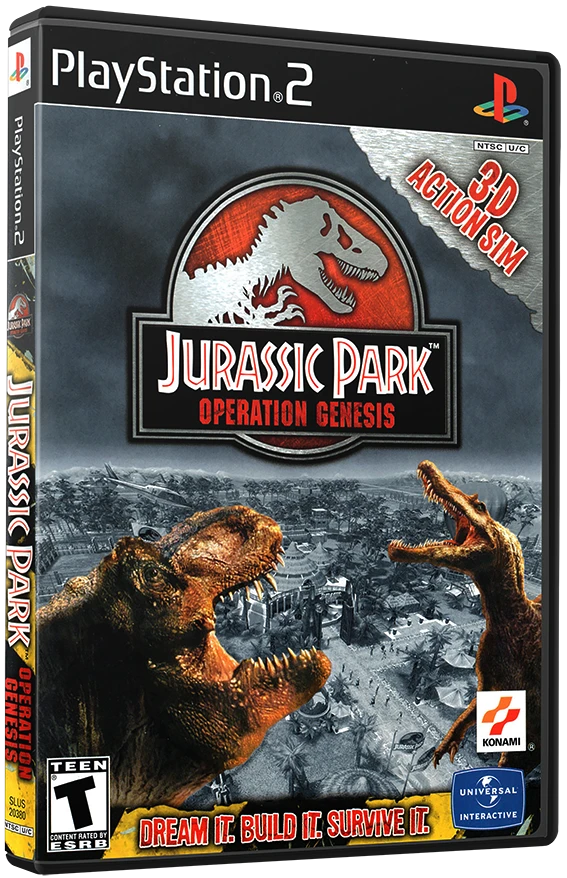 Jurassic Park Operation Genesis box art